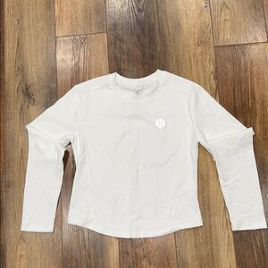 Fake Lululemon White Long Sleeve Tee